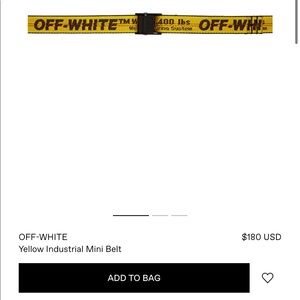 Off-white industrial belt (mini)